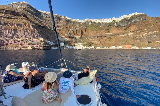 Full Day Santorini Catamaran Private Cruise With Meal and Transfer - Sightseeing and Landmarks