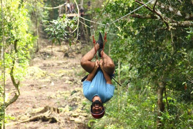 Fun & Adrenalin Jungle Experience: Atv, Zipline & Cenote - Zipline Through Lush Canopies