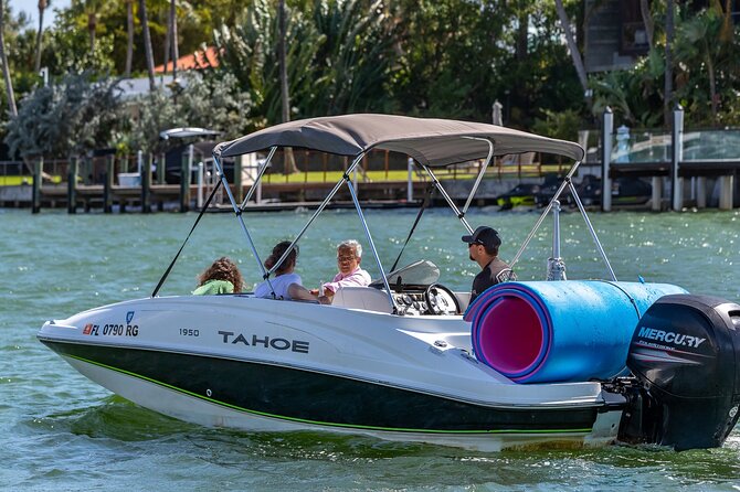 Fun Boat Rental With Captain in Miami Beach - up to 6 People - The Sum Up
