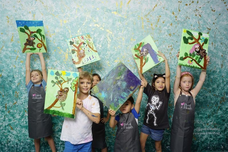 Fun Family Art Jamming Workshop in Singapore by PaintBlush Singapore - Who will enjoy this most