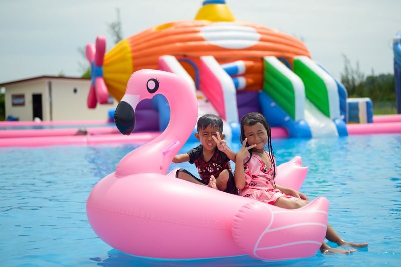 Fun Splash Water Theme Park Ticket in Tuaran - Bubble parties and indoor play