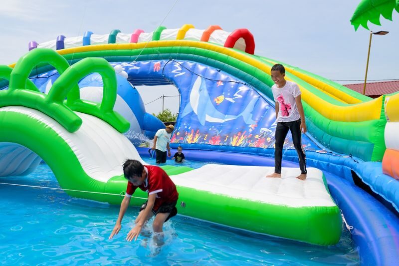 Fun Splash Water Theme Park Ticket in Tuaran - Food, shade, and practical comforts
