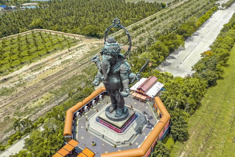 Ganesha Temple Tour: Wat Paknam, Wat Saman (Pink Ganesha) - The tallest standing Ganesha at Khlong Khuean