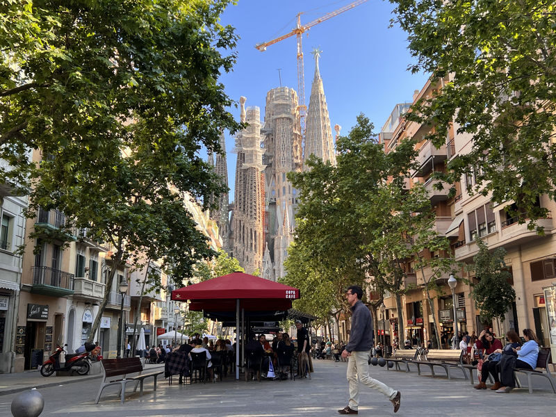 Gaudi and Sagrada Familia Guided Tour - A short walk sets up the basilica