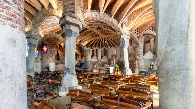 Gaudis Crypt and Colonia Guell entrance ticket in Spain - Begin at the visitors’ center, not the crypt