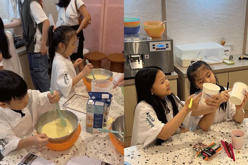 Gelato Workshop by Siblings Gelato in Johor Bahru - Mixing, Churning, and Choosing Toppings