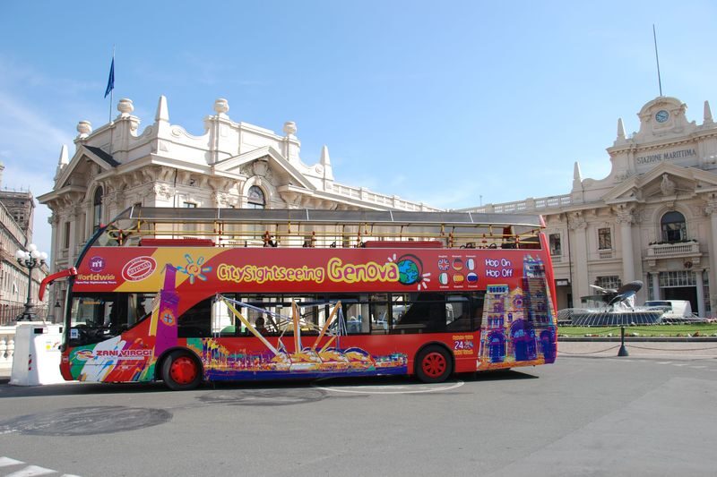 Genoa City Hop-On Hop-Off Bus Ticket - Making the most of the open-top ride