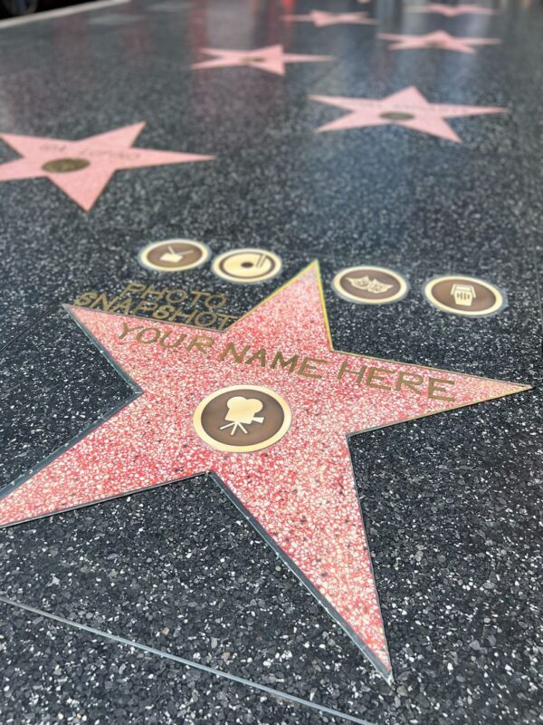 Get Your Own Star with The Walk of Fame Experience in Los Angeles - The short version: a Hollywood photo with your name on it