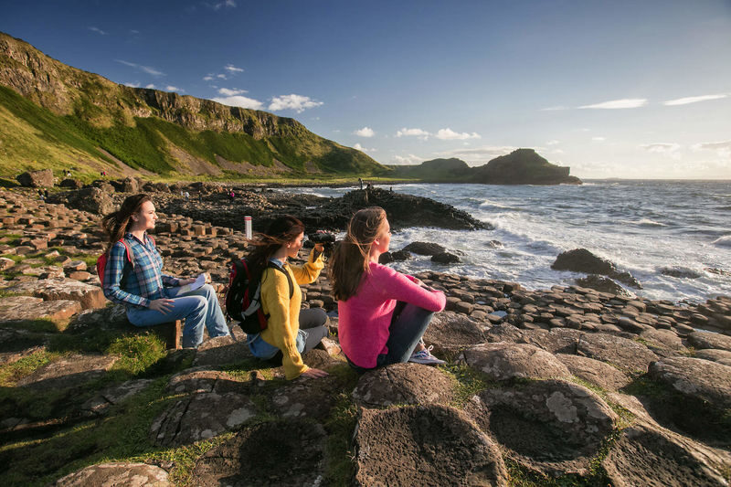 Giants Causeway and Titanic Distillers Tour from Belfast - Portaneevy viewpoint: a wide coastal pause