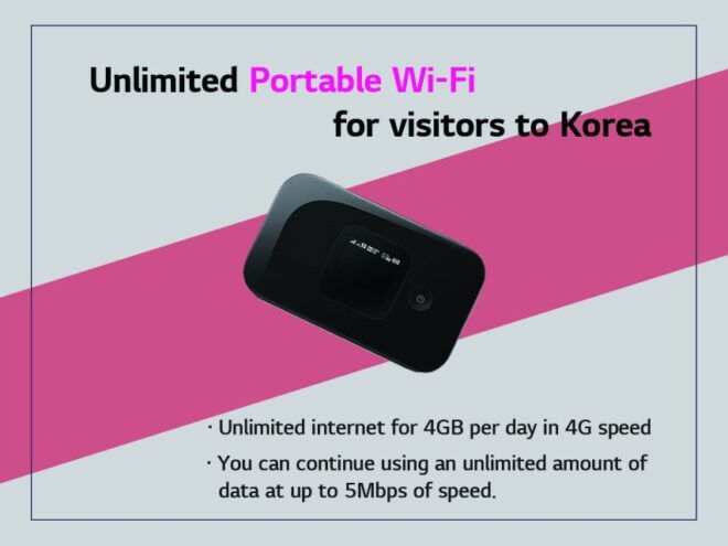Gimpo Airport: Unlimited 4G Portable Pocket Wi-Fi Rental - Unlimited High-Speed Internet Access