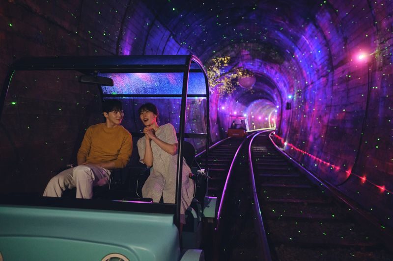 Gimyujeong Rail Bike Experience Ticket - Four tunnels with lights and music