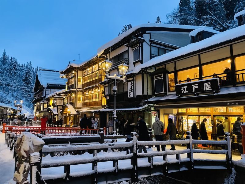 Ginzan Onsen + Yamagata Winery + Zao Ropeway + Mogami River Snow Viewing Boat 2-Day Tour (Hot spring hotel with 2 meals) - From Tokyo to Yamagata, with a long road ahead