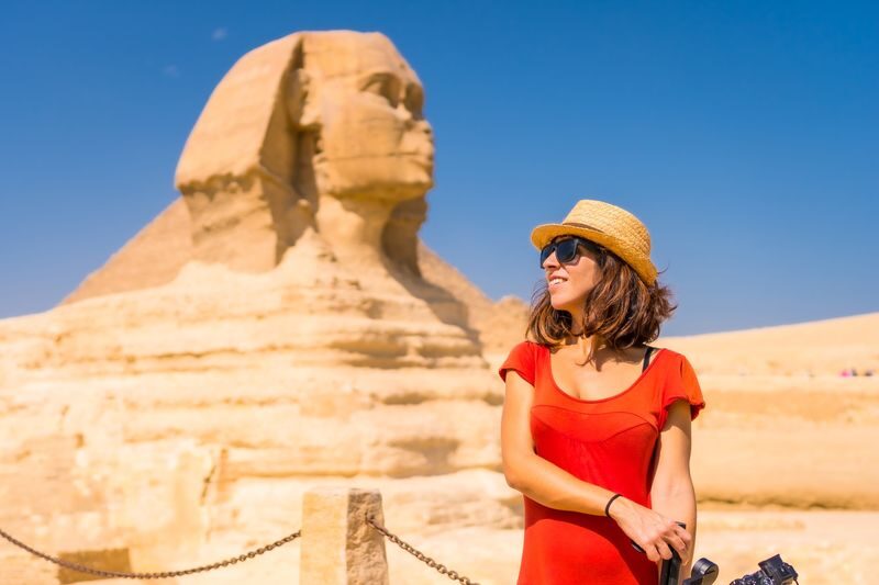 Giza Pyramids and Sphinx Half Day Tour from Cairo - The Great Pyramid of Khufu up close