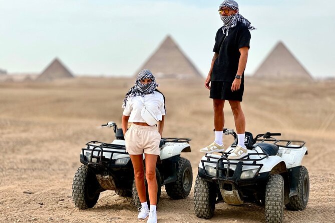 Giza Pyramids, Camel Ride, Quad Bike, Night and Dinner Cruise on Nile - Common Questions