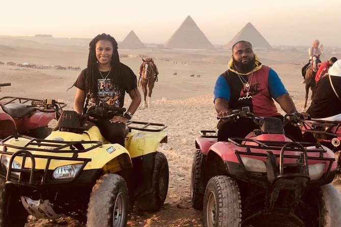 Giza Pyramids ,Sphinx ,ATV Bike ,Camel Ride ,Shopping Tour & Dinner Show - Common Questions