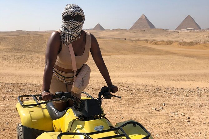 Giza Pyramids, Sphinx, ATV Bike, Lunch,Camel Ride, Dinner Cruise& Shopping Tour - How to Book