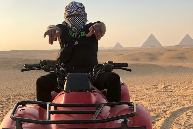Giza Pyramids, Sphinx, ATV Bike, Lunch,Camel Ride, Dinner Cruise& Shopping Tour - Common Questions