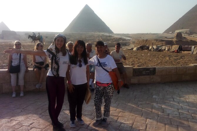 Giza Pyramids & Sphinx & Saqqara and Memphis and Camel - Overview of Giza Pyramids and Sphinx
