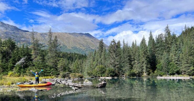 Glamping & Kayaking on Glacial Grant Lake in Wild Alaska - Kayak on Glacial Grant Lake