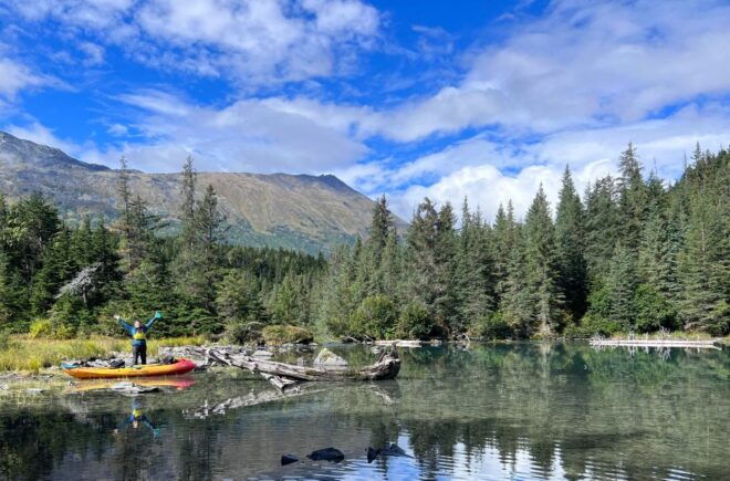 Glamping & Kayaking on Glacial Grant Lake in Wild Alaska - Stay in Handmade Yurts Near Grant Lake