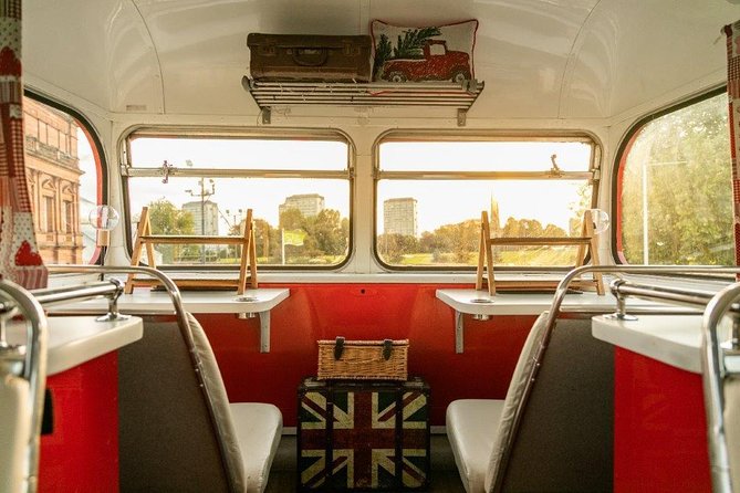 Glasgow Dining Experience: Italian Meal on a Vintage Bus - Dining on a Classic Red Bus