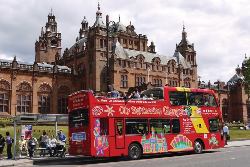 Glasgow Hop-On Hop-Off City Sightseeing Bus Pass - The Red Route is a useful Glasgow shortcut