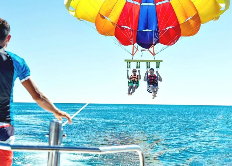 Glass Boat and Parasailing with Watersports in Hurghada - Two ways to see the Red Sea