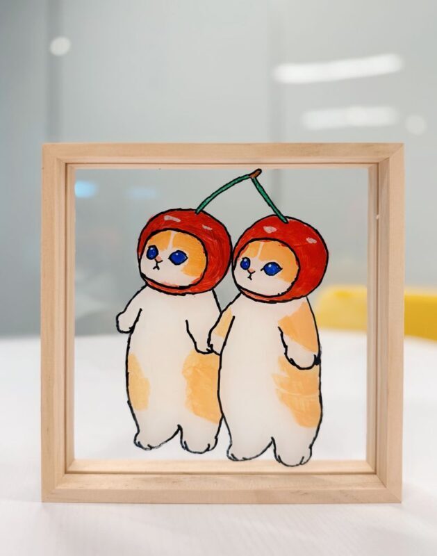Glass Painting Workshop - Choosing a picture before you paint