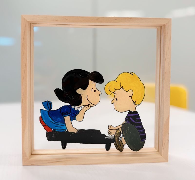 Glass Painting Workshop - Getting the hang of glass painting