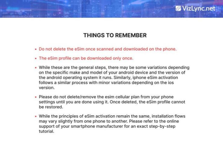 Global: Esim High-Speed Mobile Data Plan - Activation and Usage Instructions