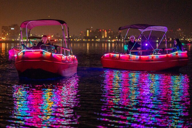 Glow Electric Boat night date experience in San Diego Bay - The Experience in Detail