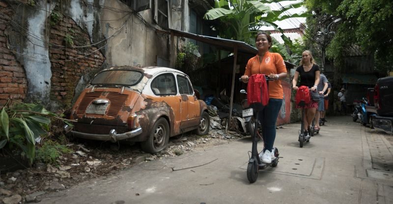 Go Bangkok e-Scooter Tour - Why an e-scooter suits this Bangkok route