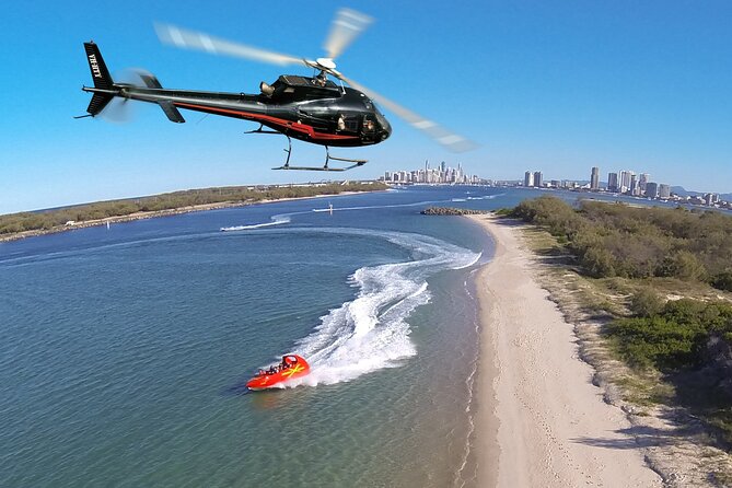 Gold Coast Helicopter 10 Min Flight and Jet Boat Ride - Overview and End Point