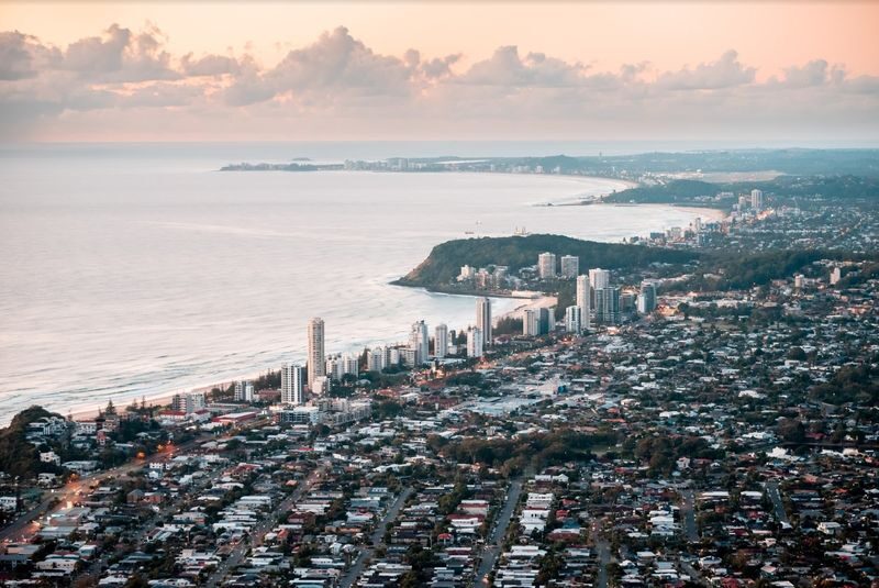Gold Coast Hot Air Balloon Ride - Sunrise over the hinterland