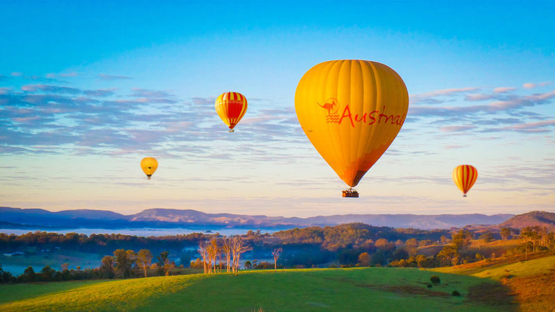 Gold Coast Hot Air Balloon Ride, Vineyard Breakfast and Alpaca Farm - Before sunrise, the Gold Coast is still asleep