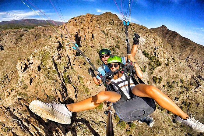 GOLD Paragliding Flight Including Videos/Photos, T-Shirt and a Bottle of Cava - Thrilling Tandem Paragliding Adventure
