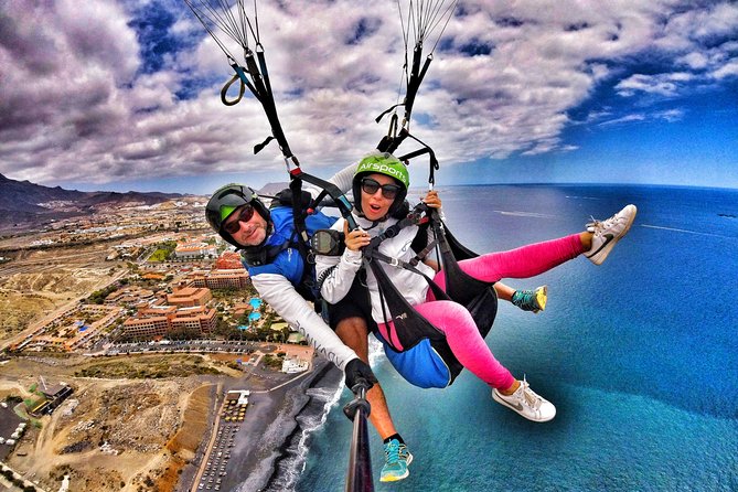 GOLD Paragliding Flight Including Videos/Photos, T-Shirt and a Bottle of Cava - Flexible Cancellation Policy