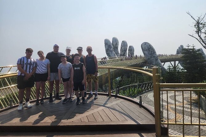 Golden Bridge Ba Na Hills-Marble Mountain-Am Phu Cave (Hell Cave) - The Golden Bridge: A Spectacular Marvel