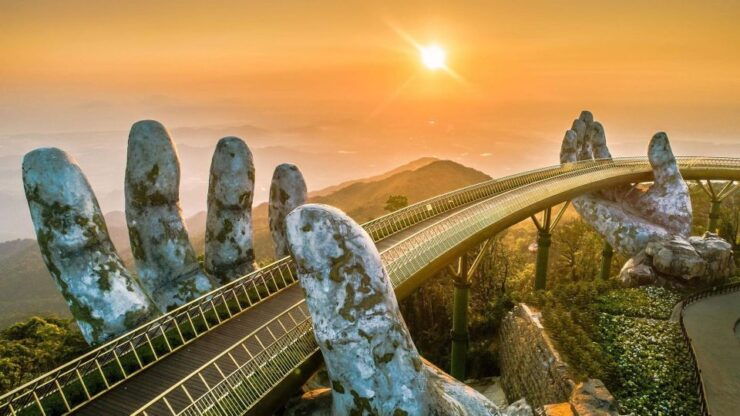 Golden Bridge Ba Na Hills & Marble Mountain Private Tour - Tour Description