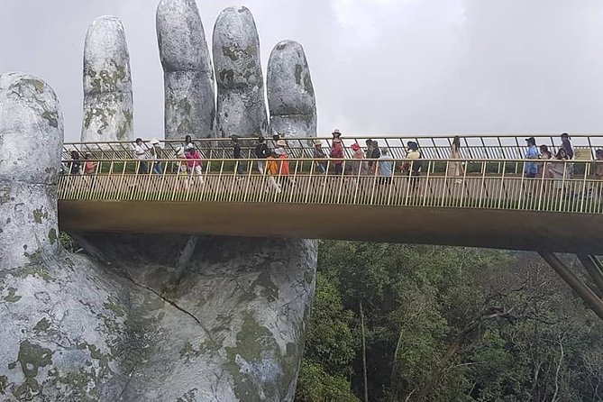 Golden Bridge Ba Na, Marble Mountain,Dragon Bridge,Monkey Mountain- Full Day Tour - Dragon Bridge Experience
