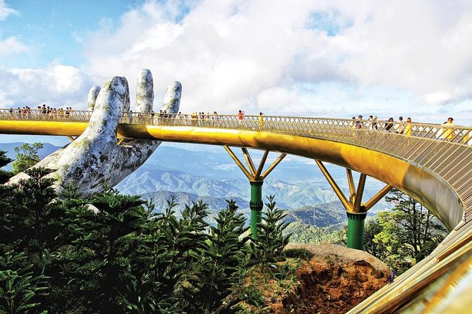Golden Bridge & Marble Mountain Full Day Trip From Tien Sa Port - Golden Bridge Experience
