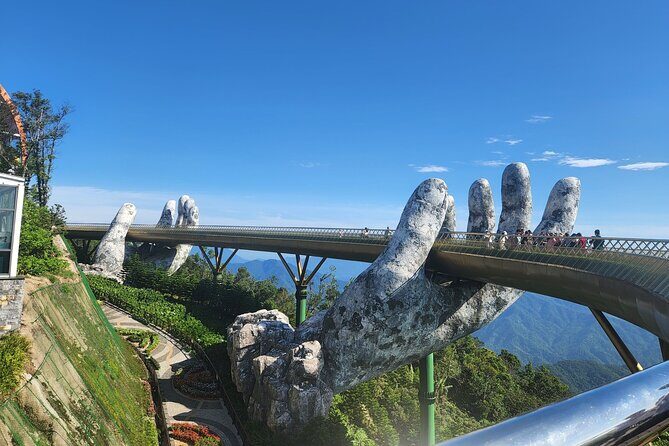 Golden Bridge to Avoid Crowd -Marble Mountain- Lady Buddha Statue - Good To Know