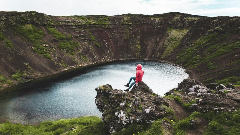 Golden Circle, Bruarfoss & Kerid Volcanic crater from Reykjavik - Gullfoss: a powerful cascade, with limited linger time