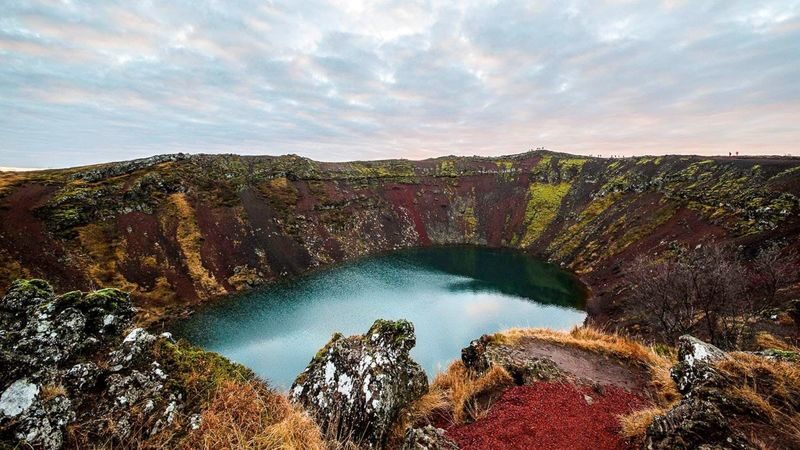 Golden Circle, Bruarfoss & Kerid Volcanic crater from Reykjavik - Bruarfoss: the blue-water surprise