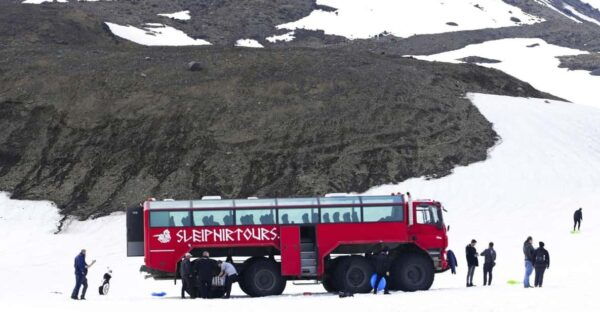 Golden Circle Bus Tour & Glacier by Sleipnir Monster Truck - Langjökull Glacier