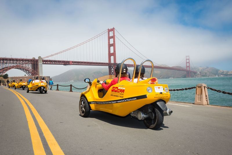 Golden Gate Bridge and Back Loop GoCar Tour - Climb Russian Hill and take Lombard Street downhill