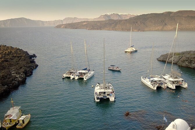 Golden Route: Santorini Sunset Cruise With Ammoudi Bay Views - Common Questions