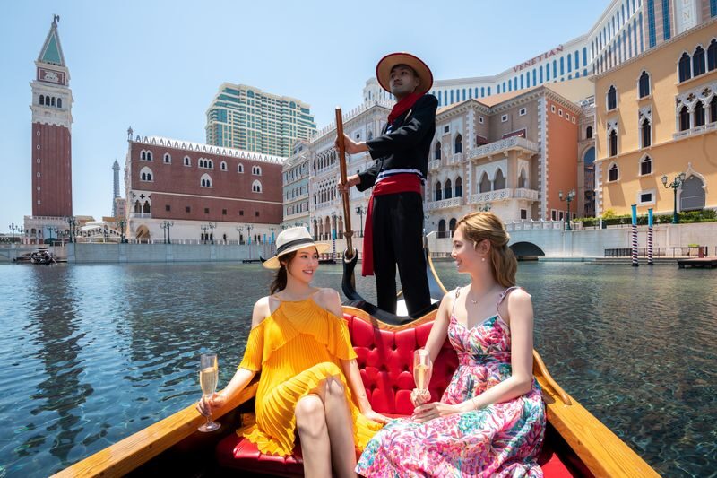 Gondola Ride at The Venetian Macao - A Venice-style canal inside a Macau resort
