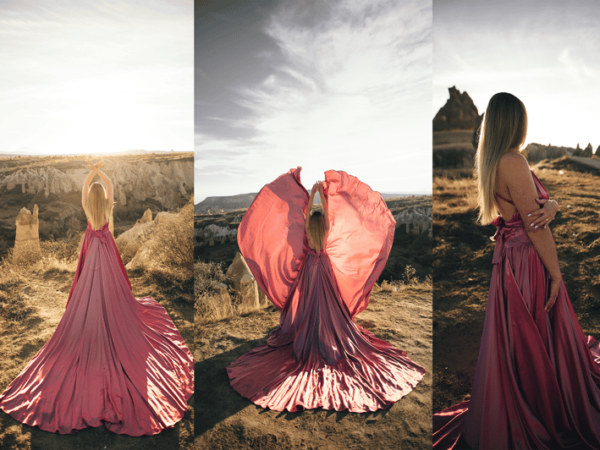 Göreme: Cappadocia Satin Flying Dress Rental - Customer Ratings