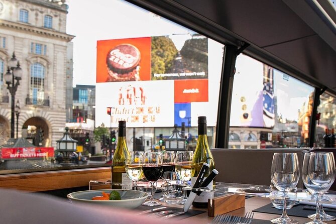 Gourmet 6-Course Dinner on Luxury London Bus - Luxury Bus Setting With Stunning London Views